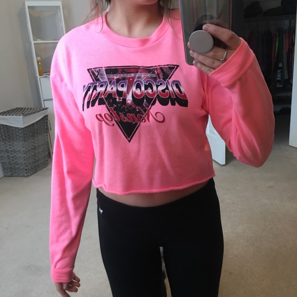 Sweaters - Crop crew sweater